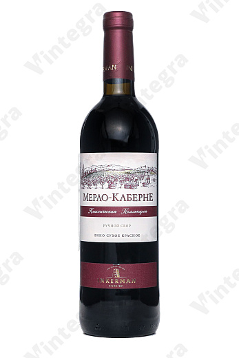 Инкерман Мерло-Каберне, 2020, сухое, 0.75 л., Россия