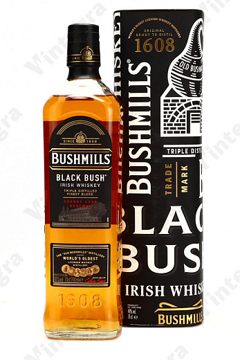 Bushmills Black Bush, 0.7 л., 40%, Великобритания, подарочная упаковка
