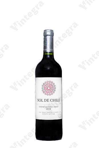 Sol de Chile Cabernet Sauvignon - Merlot DO Valle Central, 2019, сухое, 0.75 л., 12.5%, Чили