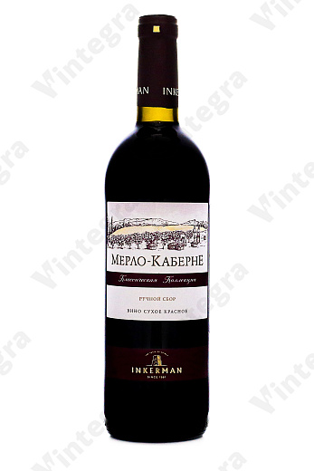 Инкерман Мерло-Каберне, сухое, 0.75 л., 15%, Россия