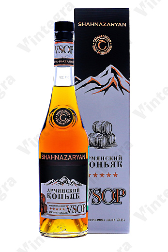 Шахназарян Армянский VSOP 5 лет, 0.5 л., 40%, Армения, подарочная упаковка