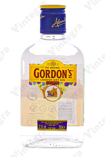 Gordon's London Dry, 0.2 л., 37.5%, Великобритания