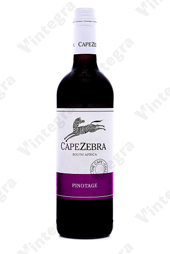 Cape Zebra Pinotage, 2023, полусухое, 0.75 л., 13%, Южная Африка