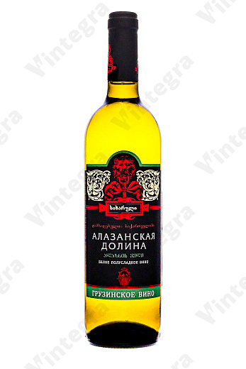 Сихарули Алазанская Долина, полусладкое, 0.75 л., 12%, Грузия