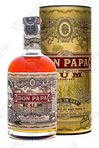 Don Papa Single Island 7 years old, 0.7 л., 40%, Филиппины, подарочная упаковка