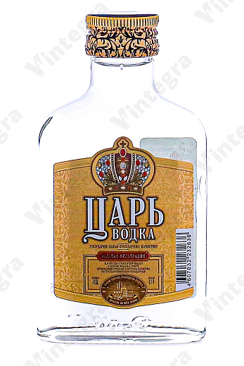 Царь, 0.1 л., 40%, Россия, фляга