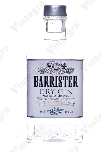 Барристер Драй, сухой, 0.25 л., 40%, Россия