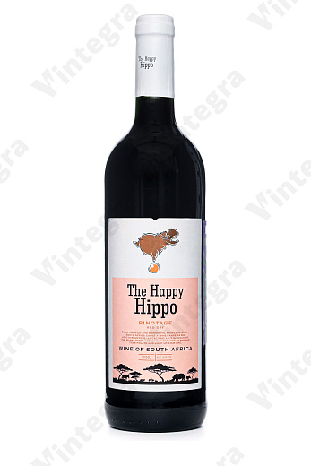 The Happy Hippo Pinotage, 2021, сухое, 0.75 л., Южная Африка