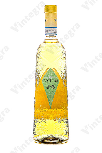 Brilla! Pinot Grigio, 2023, полусухое, 0.75 л., 12.5%, Италия