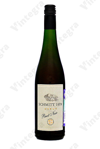 Schmitt 1919 Pinot Noir, 2024, полусухое, 0.75 л., 11%, Германия
