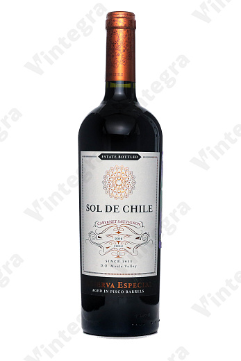 Sol de Chile Cabernet Sauvignon Reserva Especial, 2019, сухое, 0.75 л., 13%, Чили
