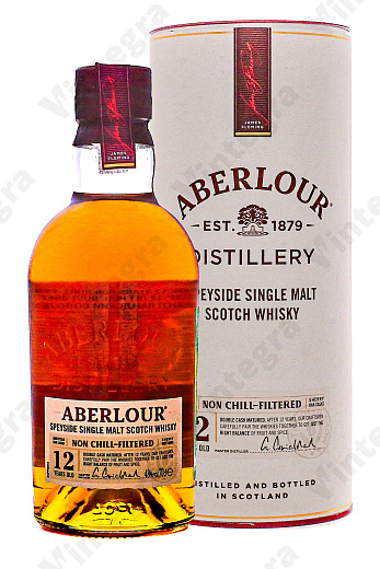 Aberlour 12 Years Non Chill-Filtered, 0.7 л., 48%, Великобритания, в тубе