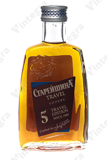 Старейшина Трэвел 5 лет, 0.1 л., Россия, фляга