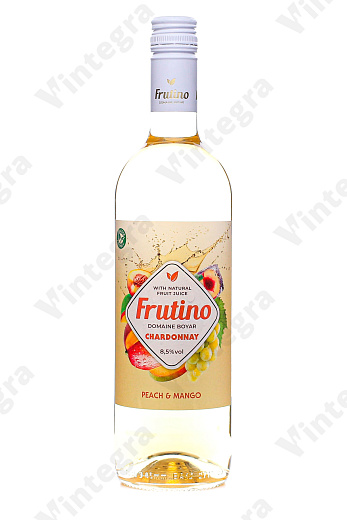 Frutino Chardonnay Peach & Mango, 2023, полусухое, 0.75 л., 6.5%, Болгария