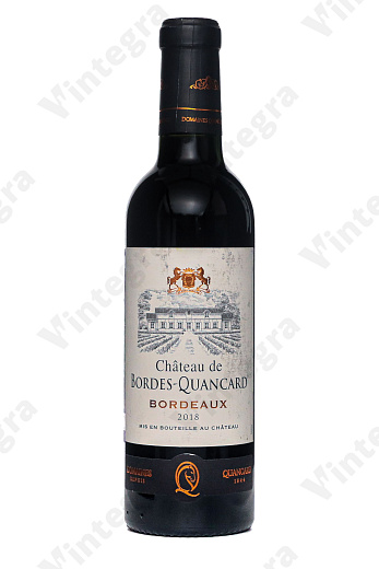 Chateau de Bordes-Quancard Bordeaux AOC, 2018, сухое, 0.375 л., 13.5%, Франция
