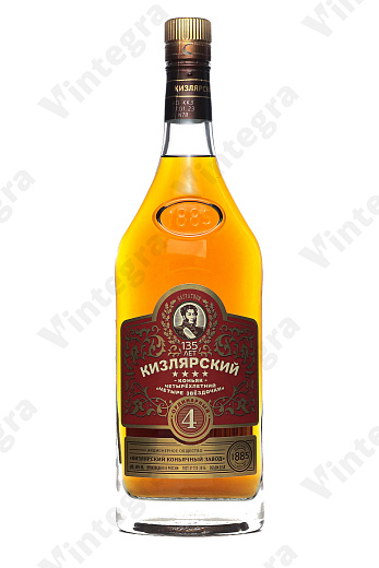 Российский 4 года "Четыре звездочки", 0.5 л., 40%, Россия