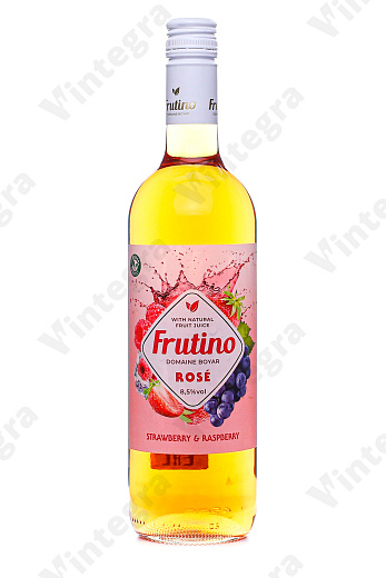 Frutino Rose Strawberry & Raspberry, 2023, полусухое, 0.75 л., 6.5%, Болгария