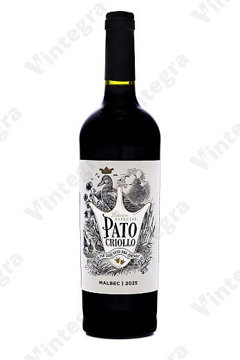 Pato Criollo Malbec Mendoza, полусухое, 0.75 л., 12.8%, Аргентина