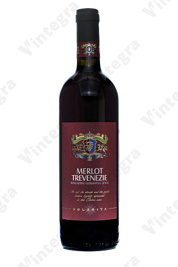 Solarita Merlot Trevenezie, 2022, сухое, 0.75 л., 12%, Италия