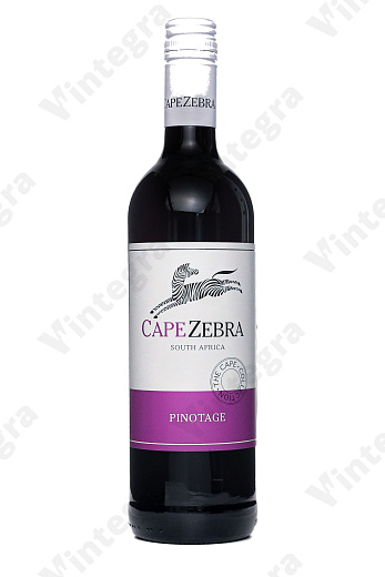 Cape Zebra Pinotage, 2021, полусухое, 0.75 л., 13%, Южная Африка