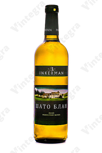 Инкерман Шато Блан, полусухое, 0.7 л., 12.5%, Россия
