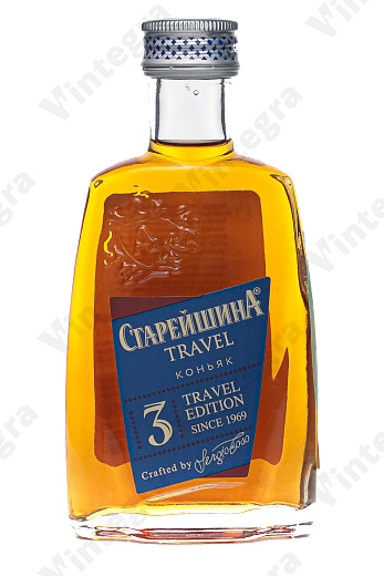 Старейшина Трэвел 3 года, 0.1 л., Россия, фляга