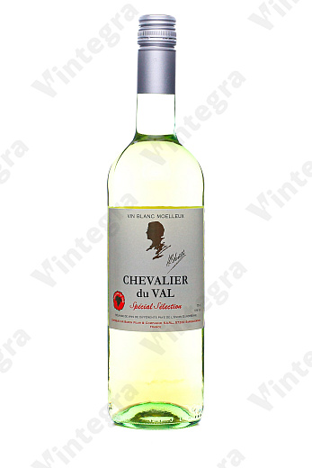 Chevalier du Val Vin Blanc Moelleux, 2023, полусладкое, 0.75 л., 10%, Франция