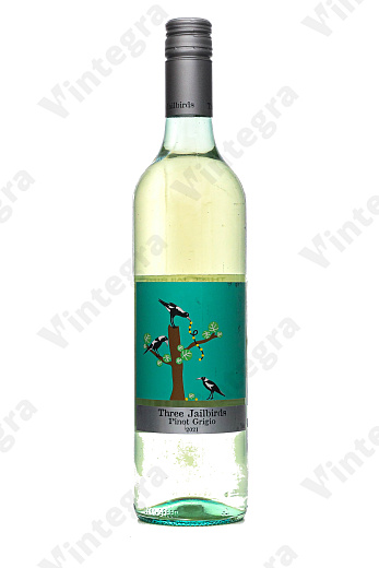 Three Jailbirds Pinot Grigio, 2021, сухое, 0.75 л., 12%, Австралия