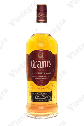 Grant's Triple Wood 3 years old, 1 л., 40%, Великобритания, подарочная упаковка