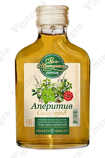 Русь Матушка сила трав, 0.1 л., 18%, Россия