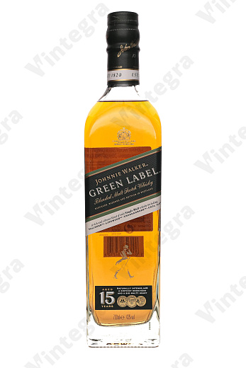 Johnnie Walker Green Label, 0.7 л., 43%, Великобритания