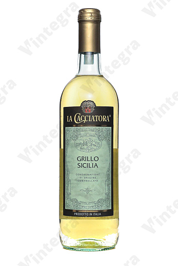 La Cacciatora Grillo Sicilia, 2021, сухое, 0.75 л., 12%, Италия