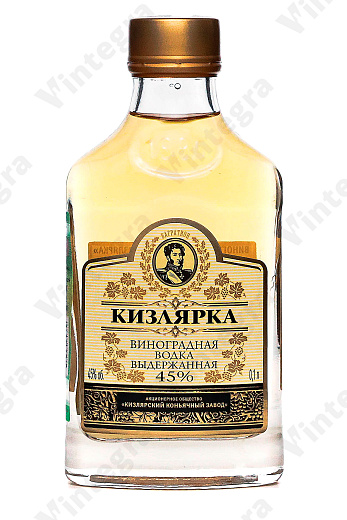 ККЗ Кизлярка Выдержанная виноградная, 0.1 л., 45%, Россия