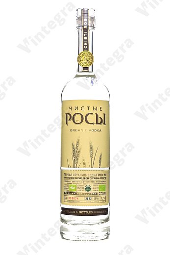Чистые Росы из ржаного зерна ЭКО RU-BIO-140, 0.7 л., 40%, Россия