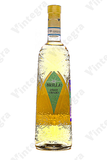 Brilla! Pinot Grigio, 2024, полусухое, 0.75 л., 12.5%, Италия