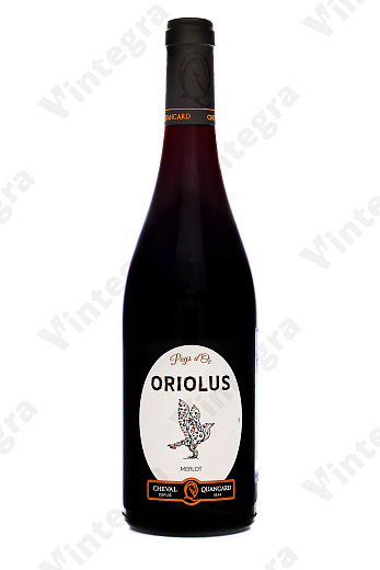 Oriolus Merlot Pays D'oc, 2022, сухое, 0.75 л., 14%, Франция